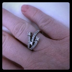 14kt white gold diamond ring